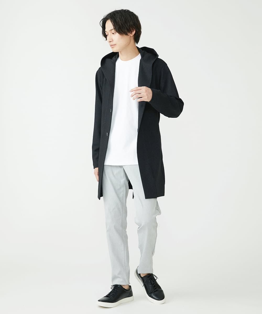 MKCAX12150 MK MICHEL KLEIN HOMME(MKミッシェルクランオム) ロングコーディガン / TEC EASY  ブラック(94)