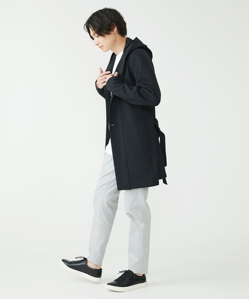 MKCAX12150 MK MICHEL KLEIN HOMME(MKミッシェルクランオム) ロングコーディガン / TEC EASY  ブラック(94)