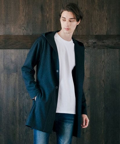 MKCAX12150 MK MICHEL KLEIN HOMME ロングコーディガン / TEC EASY 