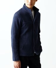 MKCDC24135 MK MICHEL KLEIN HOMME(MKミッシェルクランオム) 【イージーケア】ラッセルスタンドカーディガン ネイビー