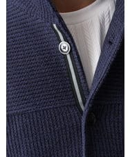MKCDC24135 MK MICHEL KLEIN HOMME(MKミッシェルクランオム) 【イージーケア】ラッセルスタンドカーディガン ネイビー