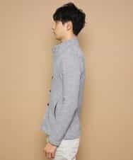 MKCDJ71120 MK MICHEL KLEIN HOMME(MKミッシェルクランオム) 春カーディガン／ラッセルメランジテレコ ライトブルー