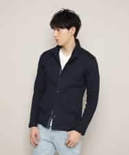 MKCDJ71120 MK MICHEL KLEIN HOMME(MKミッシェルクランオム) 春カーディガン／ラッセルメランジテレコ ネイビー