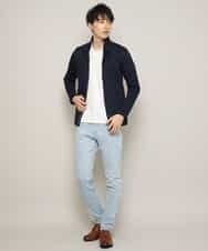 MKCDJ71120 MK MICHEL KLEIN HOMME(MKミッシェルクランオム) 春カーディガン／ラッセルメランジテレコ ネイビー