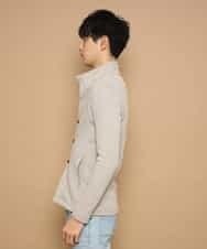 MKCDJ71120 MK MICHEL KLEIN HOMME(MKミッシェルクランオム) 春カーディガン／ラッセルメランジテレコ アイボリー