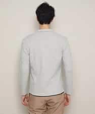 MKCDJ77120 MK MICHEL KLEIN HOMME(MKミッシェルクランオム) カットジャケット／シルへリンボンリンクス ライトグレー