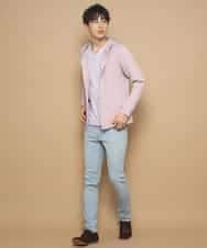 MKCDL02089 MK MICHEL KLEIN HOMME(MKミッシェルクランオム) パーカー／ノビールストレッチ ピンク