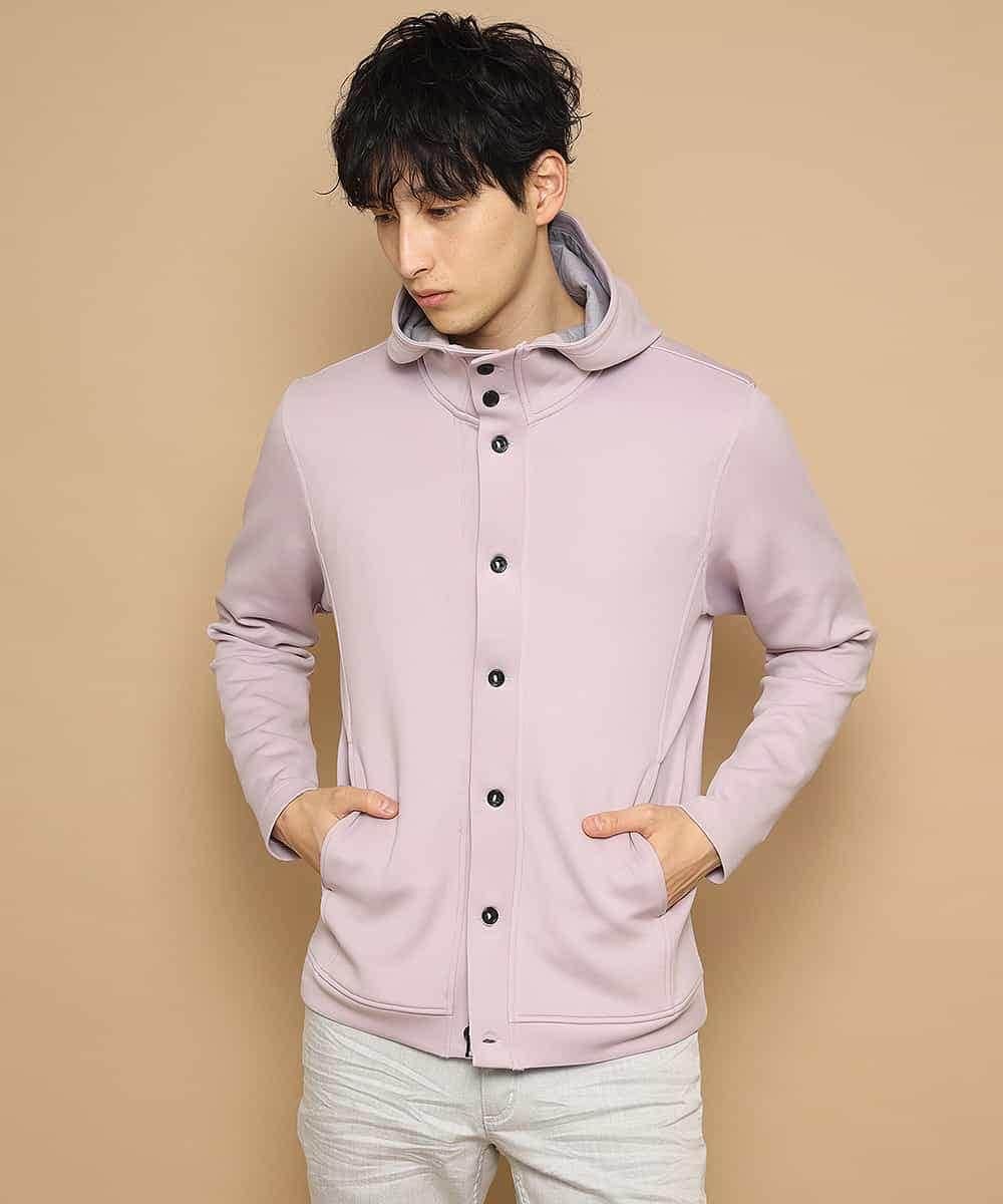 MKCDL02089 MK MICHEL KLEIN HOMME(MKミッシェルクランオム) パーカー／ノビールストレッチ ピンク