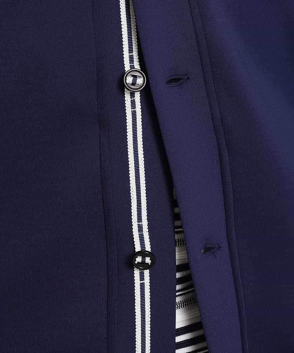 MKCDL02089 MK MICHEL KLEIN HOMME(MKミッシェルクランオム) パーカー／ノビールストレッチ ネイビー