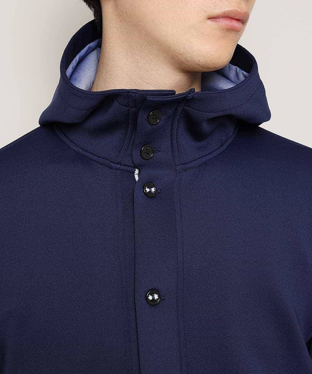 MKCDL02089 MK MICHEL KLEIN HOMME(MKミッシェルクランオム) パーカー／ノビールストレッチ ネイビー