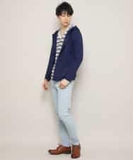 MKCDL02089 MK MICHEL KLEIN HOMME(MKミッシェルクランオム) パーカー／ノビールストレッチ ネイビー