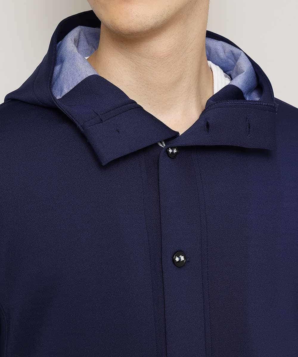 MKCDL02089 MK MICHEL KLEIN HOMME(MKミッシェルクランオム) パーカー／ノビールストレッチ ネイビー