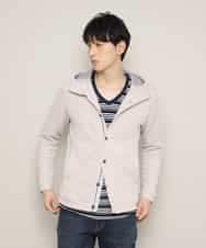 MKCDL02089 MK MICHEL KLEIN HOMME(MKミッシェルクランオム) パーカー／ノビールストレッチ アイボリー