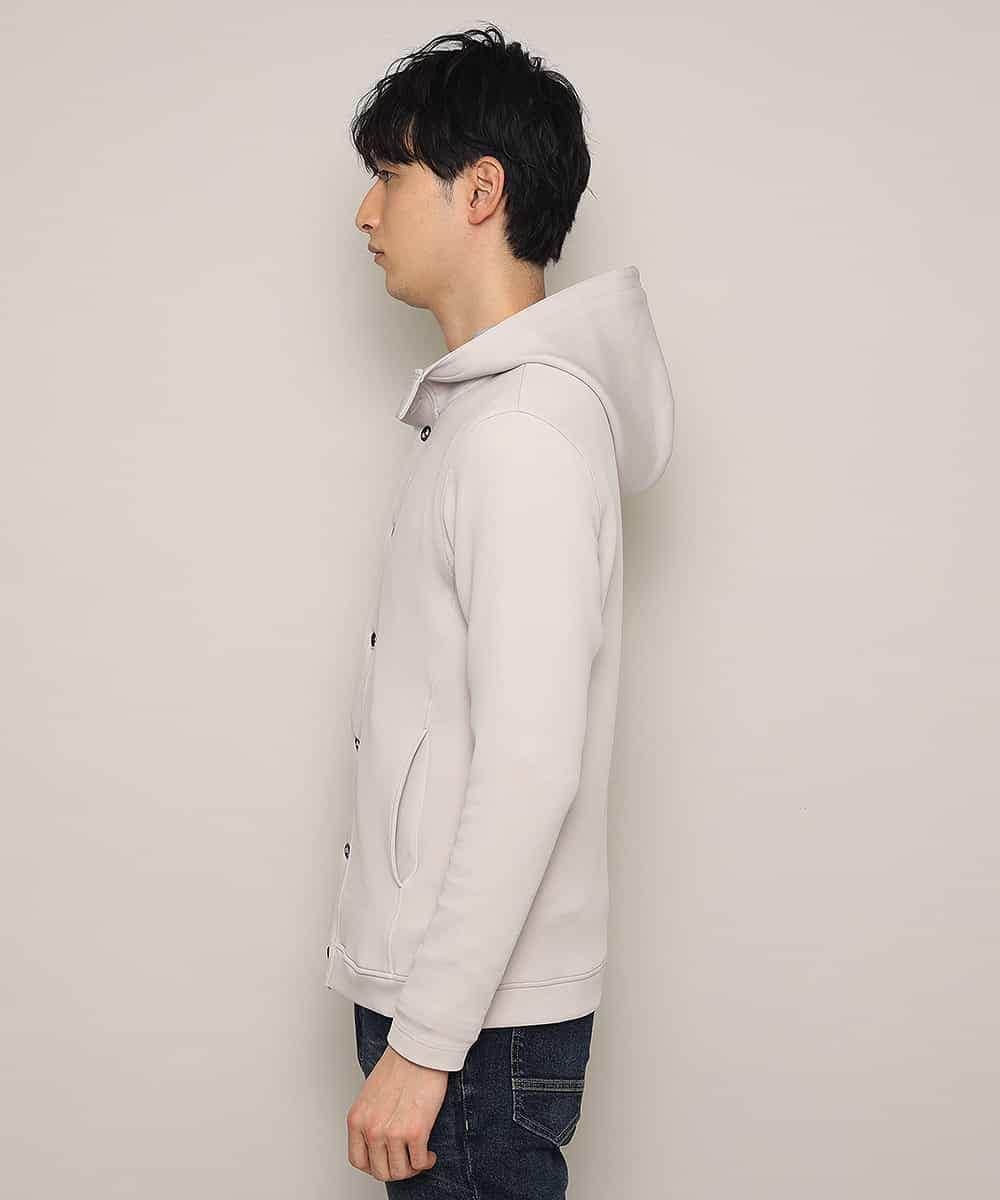 MKCDL02089 MK MICHEL KLEIN HOMME(MKミッシェルクランオム) パーカー／ノビールストレッチ アイボリー