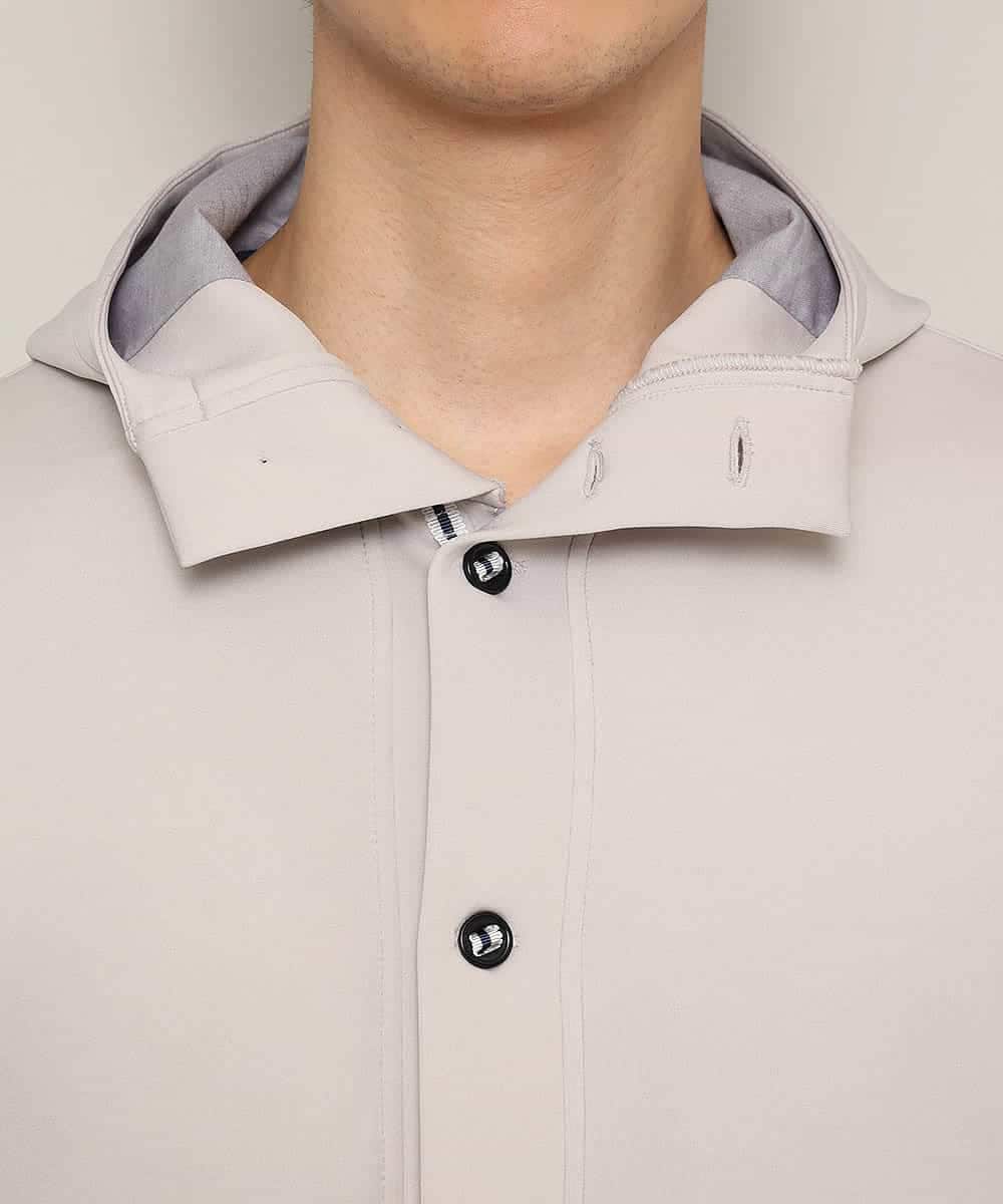 MKCDL02089 MK MICHEL KLEIN HOMME(MKミッシェルクランオム) パーカー／ノビールストレッチ アイボリー