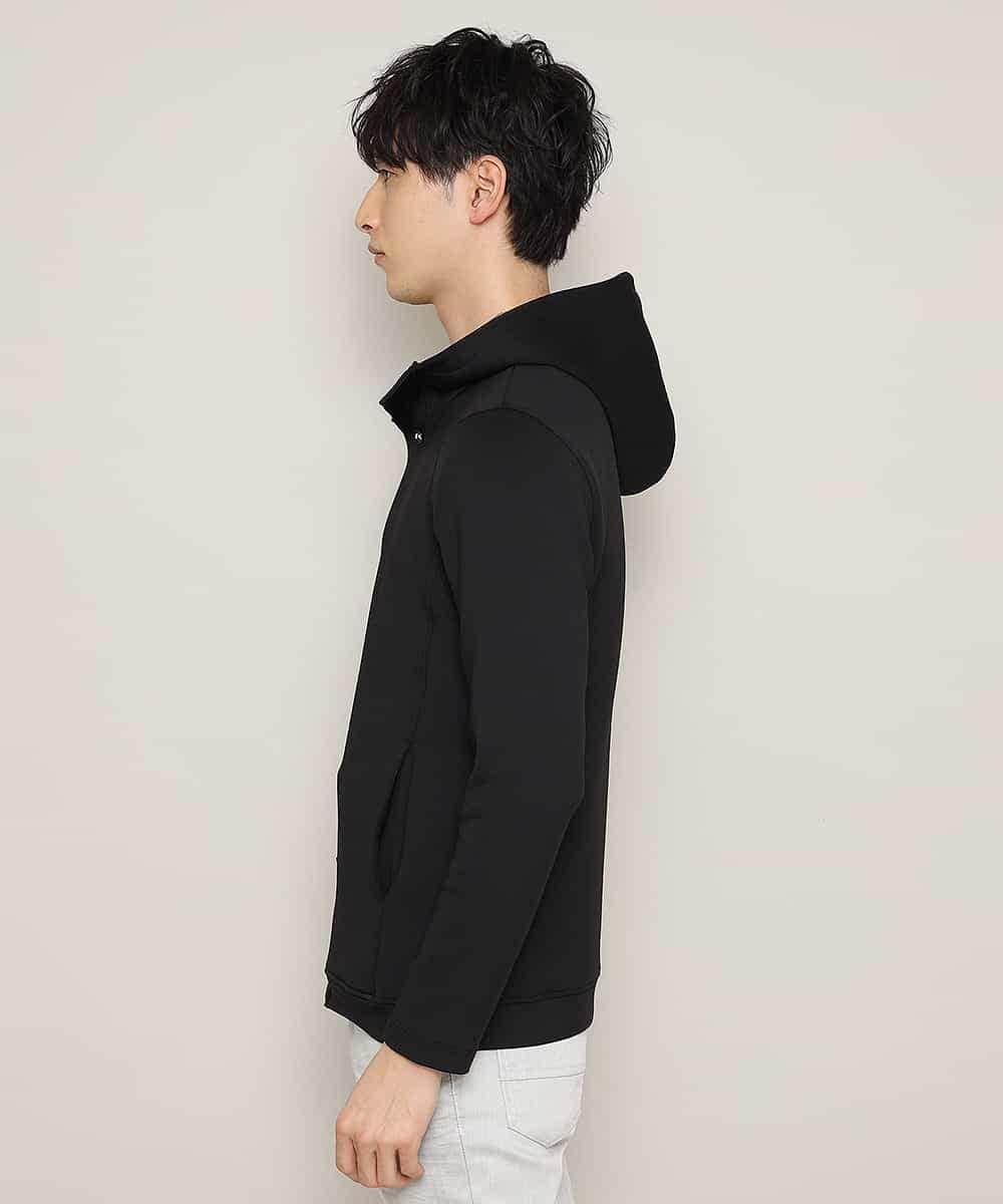 MKCDL02089 MK MICHEL KLEIN HOMME(MKミッシェルクランオム) パーカー／ノビールストレッチ ブラック