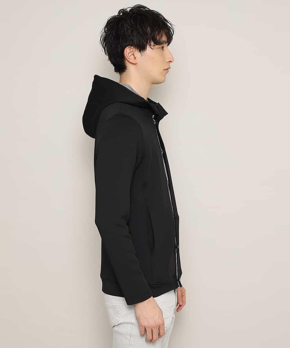 MKCDL02089 MK MICHEL KLEIN HOMME(MKミッシェルクランオム) パーカー／ノビールストレッチ ブラック