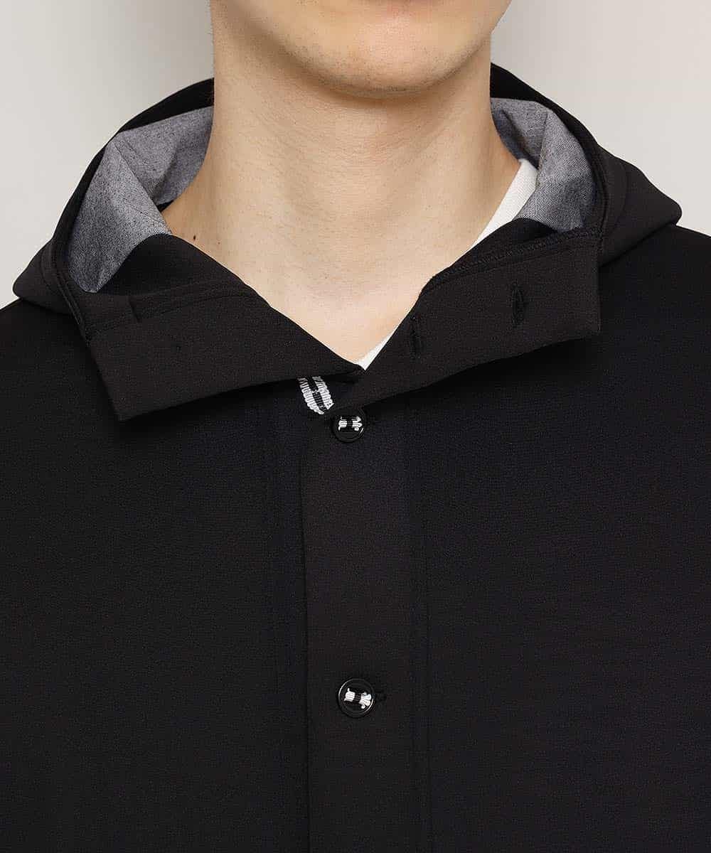 MKCDL02089 MK MICHEL KLEIN HOMME(MKミッシェルクランオム) パーカー／ノビールストレッチ ブラック