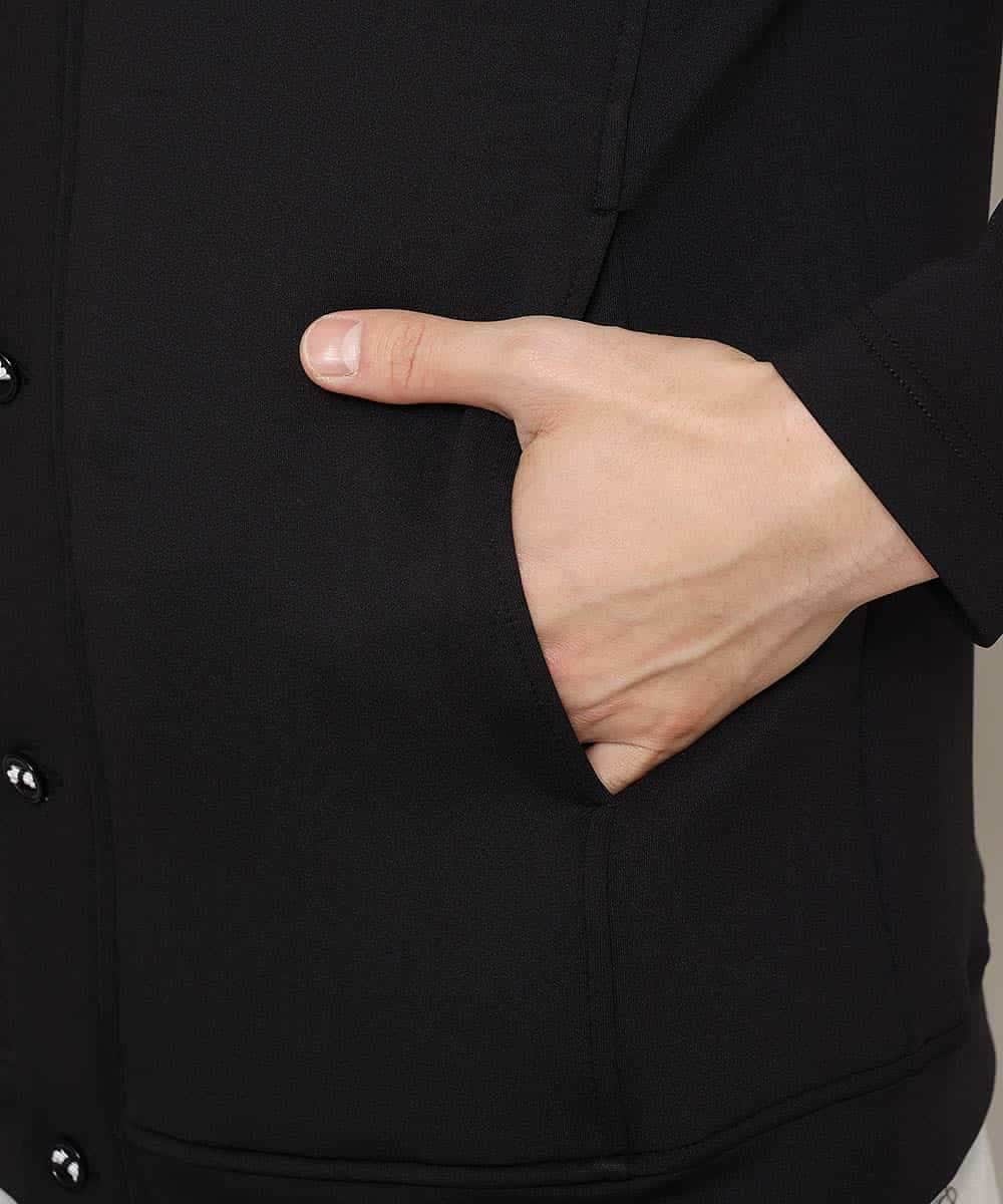 MKCDL02089 MK MICHEL KLEIN HOMME(MKミッシェルクランオム) パーカー／ノビールストレッチ ブラック