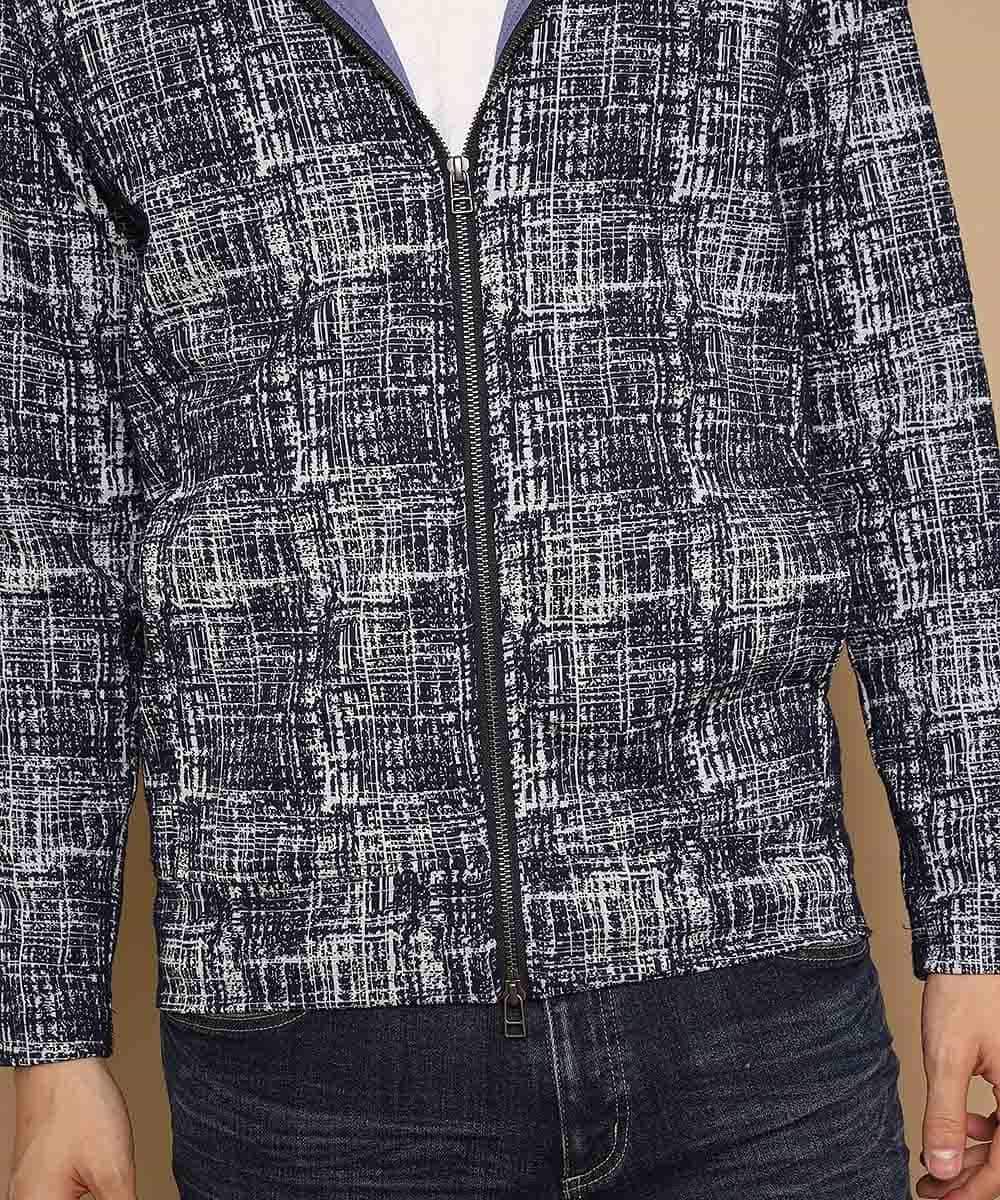 MKCDL73120 MK MICHEL KLEIN HOMME(MKミッシェルクランオム) パーカー／マッシュ ネイビー