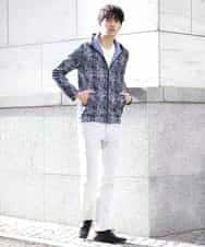 MKCDL73120 MK MICHEL KLEIN HOMME(MKミッシェルクランオム) パーカー／マッシュ ネイビー