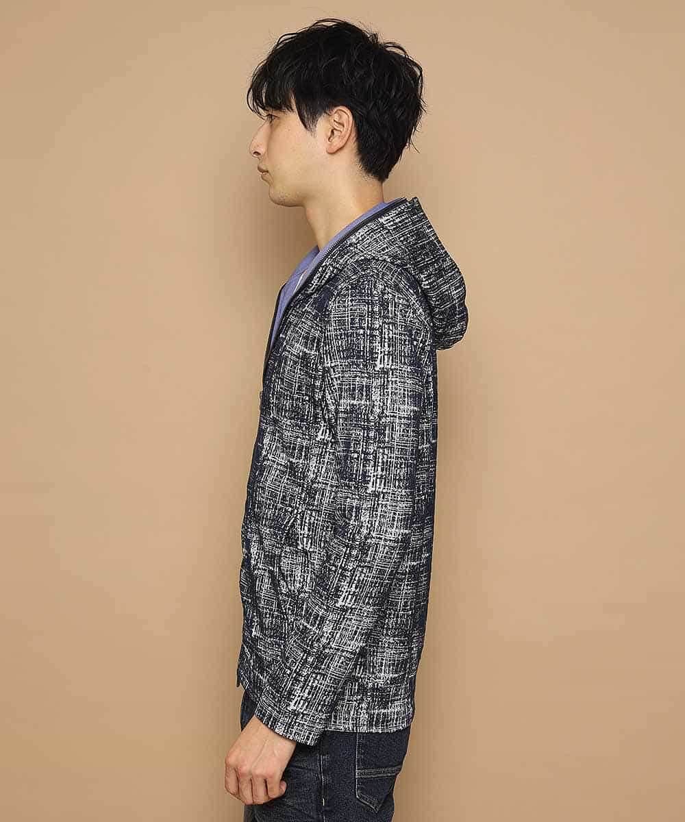 MKCDL73120 MK MICHEL KLEIN HOMME(MKミッシェルクランオム) パーカー／マッシュ ネイビー