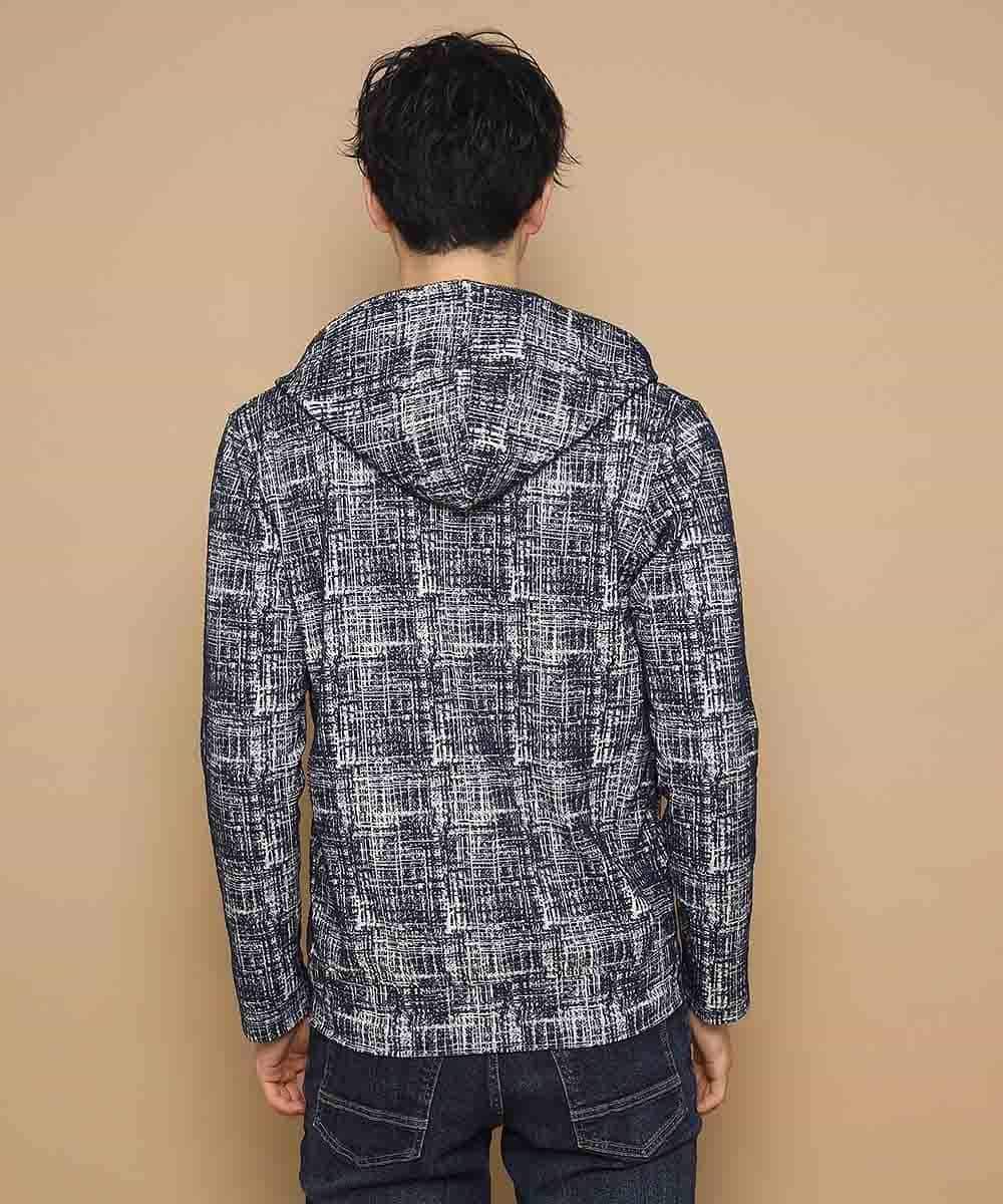 MKCDL73120 MK MICHEL KLEIN HOMME(MKミッシェルクランオム) パーカー／マッシュ ネイビー