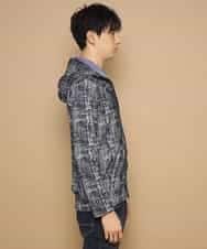 MKCDL73120 MK MICHEL KLEIN HOMME(MKミッシェルクランオム) パーカー／マッシュ ネイビー