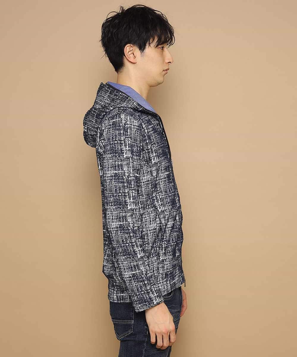 MKCDL73120 MK MICHEL KLEIN HOMME(MKミッシェルクランオム) パーカー／マッシュ ネイビー