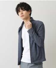 MKCDM73110 MK MICHEL KLEIN HOMME(MKミッシェルクランオム) ツートンラッセルカーディガン ネイビー(57)
