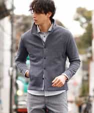 MKCDM73110 MK MICHEL KLEIN HOMME(MKミッシェルクランオム) ツートンラッセルカーディガン ネイビー(57)