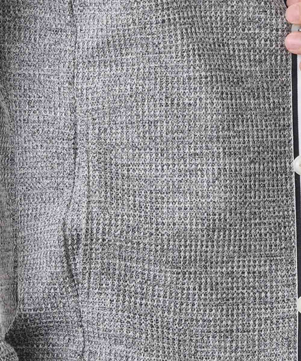 MKCDM73110 MK MICHEL KLEIN HOMME(MKミッシェルクランオム) ツートンラッセルカーディガン ライトグレー(91)