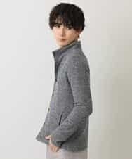 MKCDM73110 MK MICHEL KLEIN HOMME(MKミッシェルクランオム) ツートンラッセルカーディガン ブラック(94)