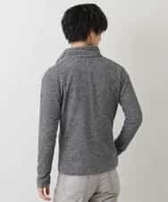 MKCDM73110 MK MICHEL KLEIN HOMME(MKミッシェルクランオム) ツートンラッセルカーディガン ブラック(94)