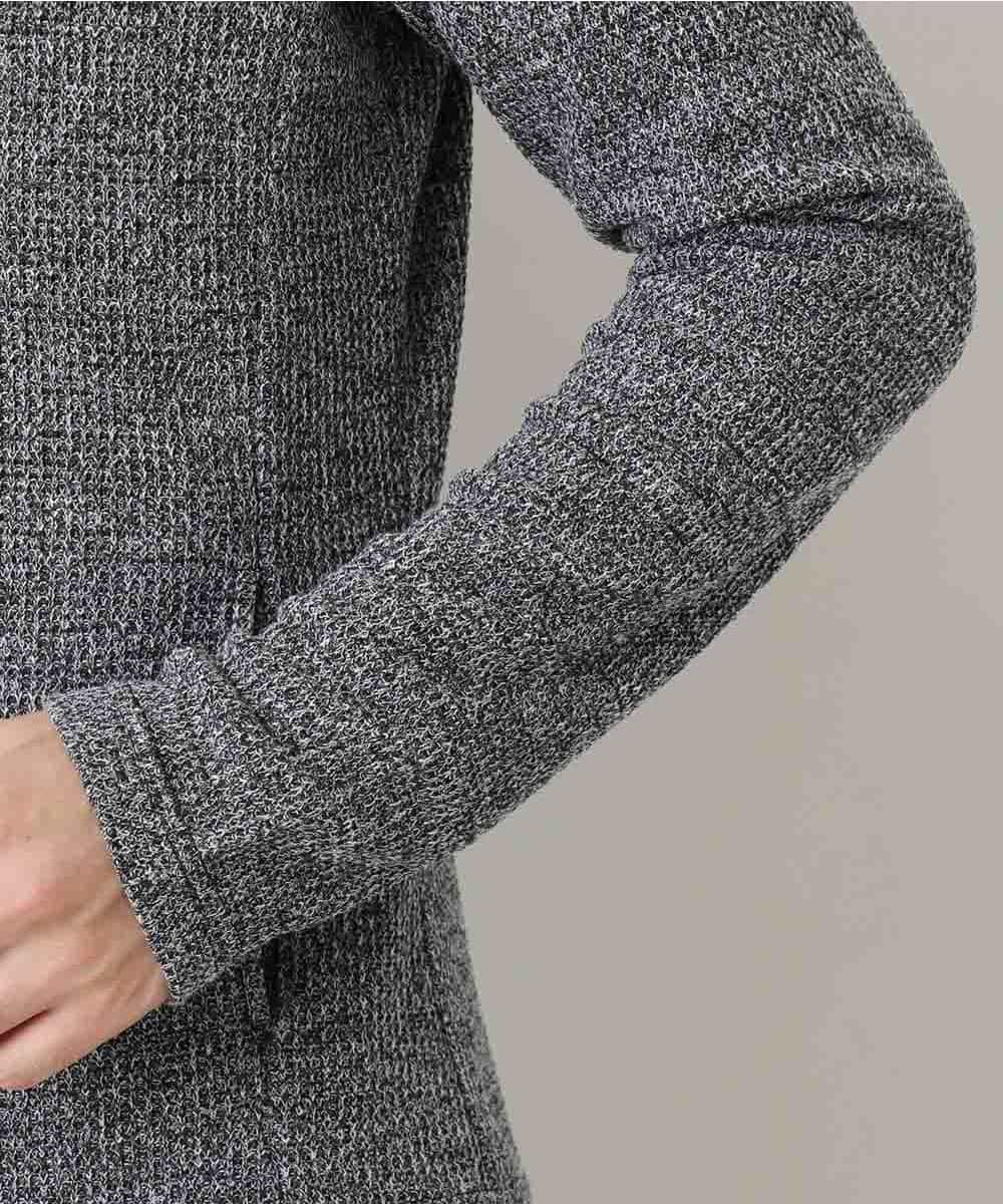 MKCDM73110 MK MICHEL KLEIN HOMME(MKミッシェルクランオム) ツートンラッセルカーディガン ブラック(94)