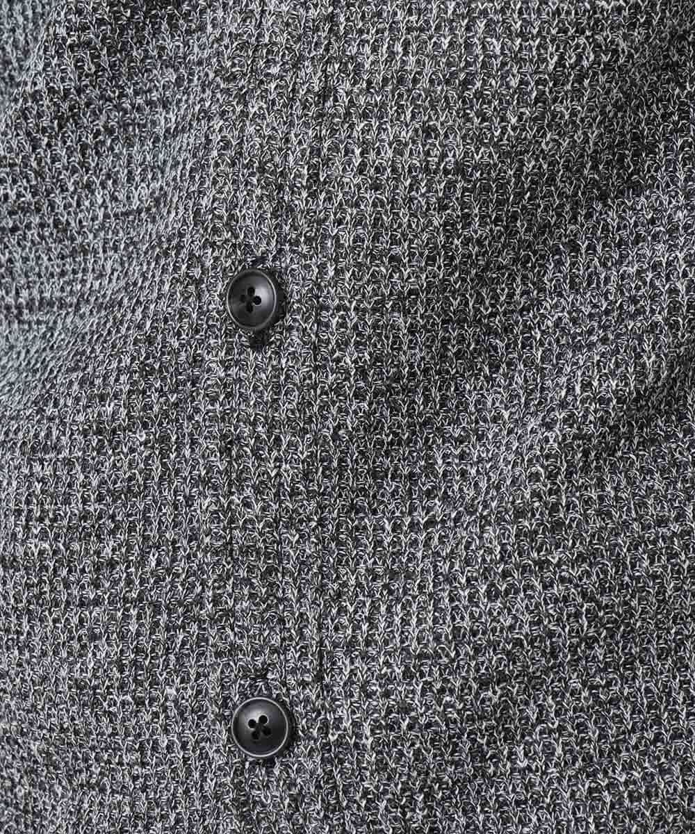 MKCDM73110 MK MICHEL KLEIN HOMME(MKミッシェルクランオム) ツートンラッセルカーディガン ブラック(94)