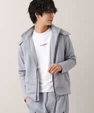 MKCDO04100 MK MICHEL KLEIN HOMME(MKミッシェルクランオム) フードパーカー／ポリテックポンチ グレー(92)