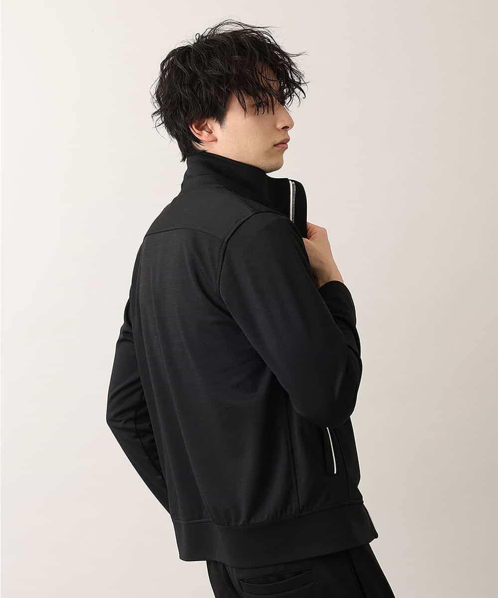 MKCDO04100 MK MICHEL KLEIN HOMME(MKミッシェルクランオム) フードパーカー／ポリテックポンチ ブラック(94)