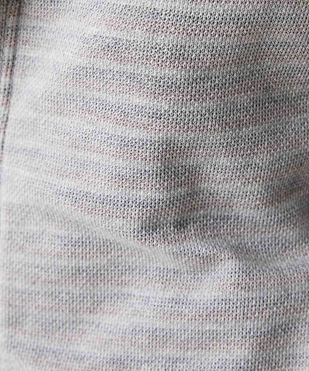 MKCDO10100 MK MICHEL KLEIN HOMME(MKミッシェルクランオム) リバーフェイスボーダー ライトグレー(91)