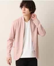 MKCDO13089 MK MICHEL KLEIN HOMME(MKミッシェルクランオム) 【ワンマイルセットアップ企画】カーディガン / TRWフェイス ピンク(02)