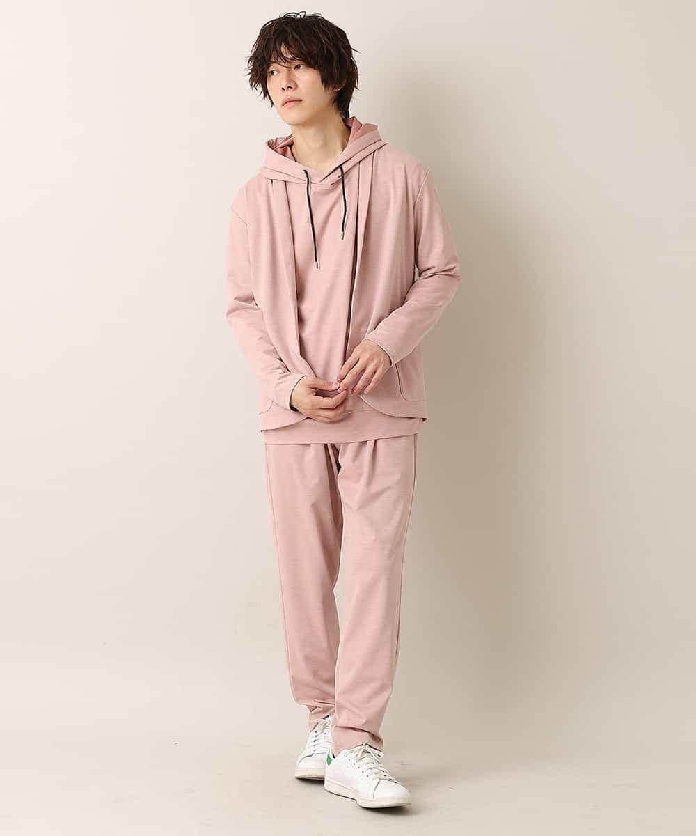 MKCDO13089 MK MICHEL KLEIN HOMME(MKミッシェルクランオム) 【ワンマイルセットアップ企画】カーディガン / TRWフェイス ピンク(02)