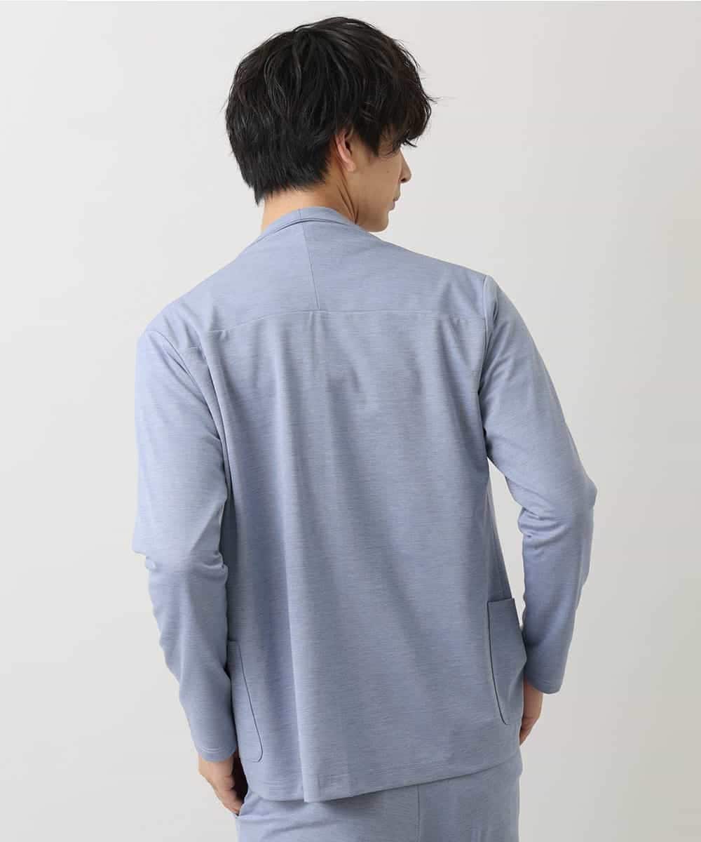 MKCDO13089 MK MICHEL KLEIN HOMME(MKミッシェルクランオム) 【ワンマイルセットアップ企画】カーディガン / TRWフェイス ライトブルー(50)