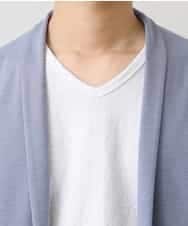 MKCDO13089 MK MICHEL KLEIN HOMME(MKミッシェルクランオム) 【ワンマイルセットアップ企画】カーディガン / TRWフェイス ライトブルー(50)