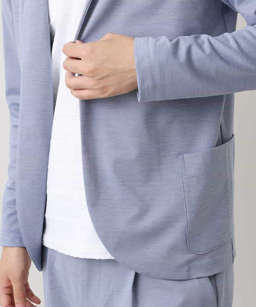 MKCDO13089 MK MICHEL KLEIN HOMME(MKミッシェルクランオム) 【ワンマイルセットアップ企画】カーディガン / TRWフェイス ライトブルー(50)