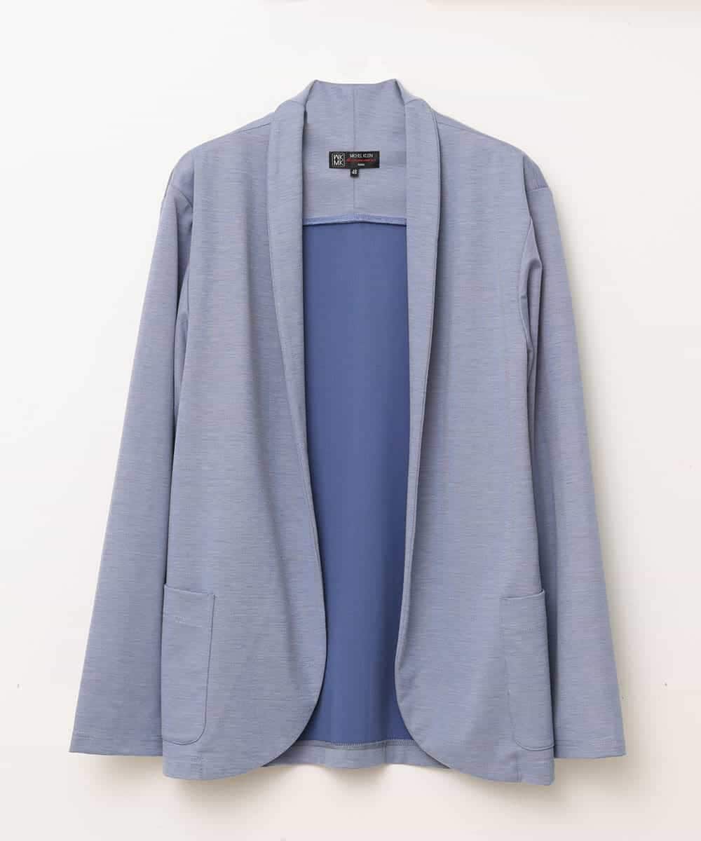 MKCDO13089 MK MICHEL KLEIN HOMME(MKミッシェルクランオム) 【ワンマイルセットアップ企画】カーディガン / TRWフェイス ライトブルー(50)