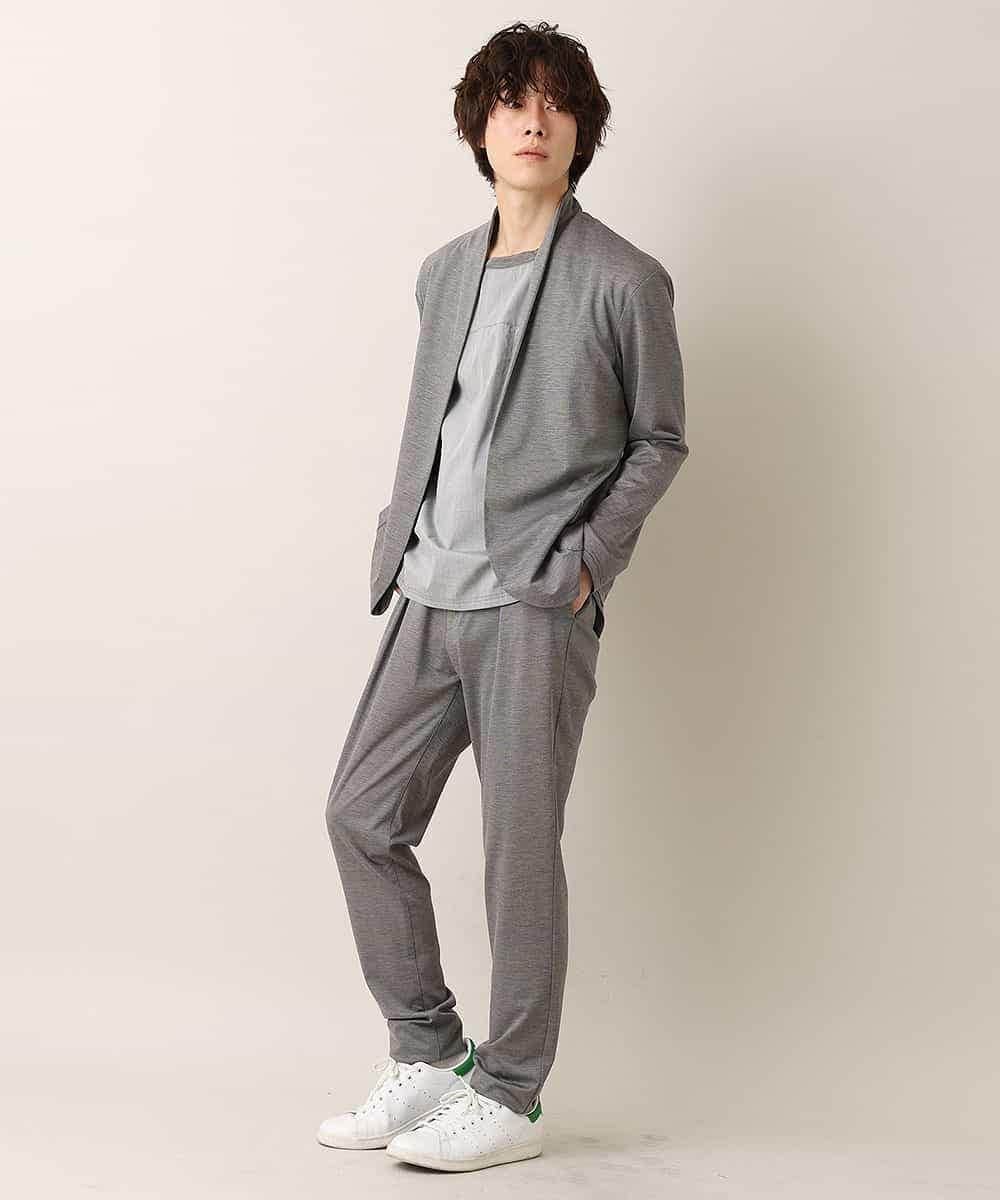 MKCDO13089 MK MICHEL KLEIN HOMME(MKミッシェルクランオム) 【ワンマイルセットアップ企画】カーディガン / TRWフェイス グレー(92)