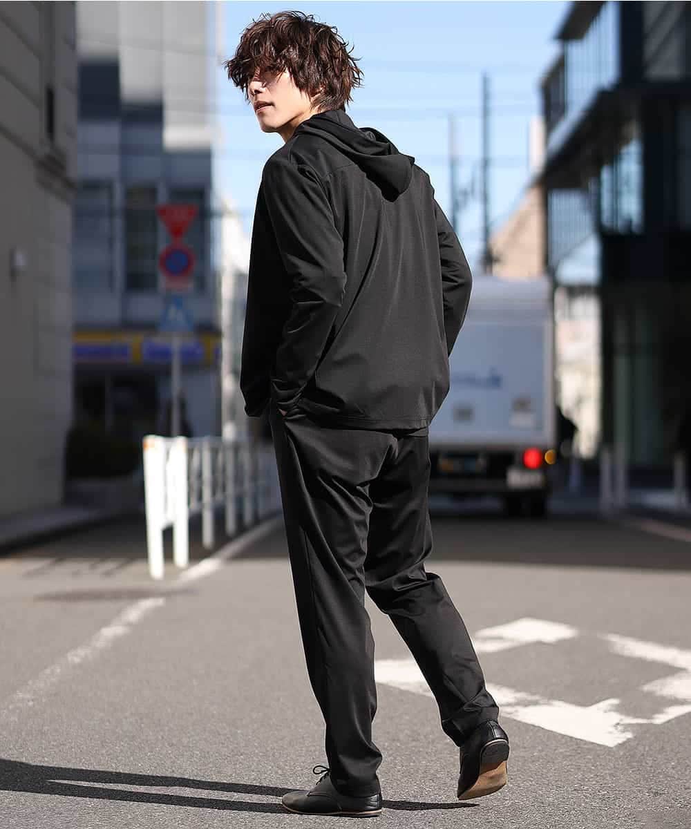 MKCDO13089 MK MICHEL KLEIN HOMME(MKミッシェルクランオム) 【ワンマイルセットアップ企画】カーディガン / TRWフェイス ブラック(94)