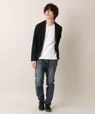 MKCDO13089 MK MICHEL KLEIN HOMME(MKミッシェルクランオム) 【ワンマイルセットアップ企画】カーディガン / TRWフェイス ブラック(94)