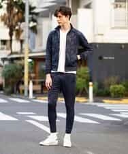 MKCDO16100 MK MICHEL KLEIN HOMME(MKミッシェルクランオム) ワンマイルウエア / カモフラストレッチ（セットアップ） ネイビー(57)