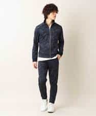 MKCDO16100 MK MICHEL KLEIN HOMME(MKミッシェルクランオム) ワンマイルウエア / カモフラストレッチ（セットアップ） ネイビー(57)
